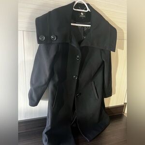 Vintage Sears Jessica Black Dress Coat Size 16